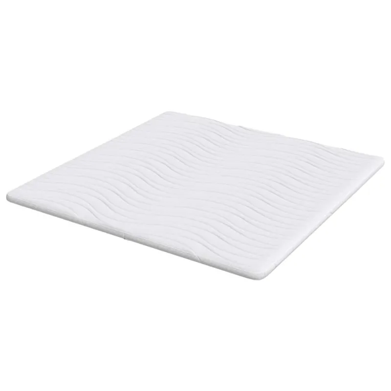 Čiužinio papildymas Balta 200 x 200 cm Megztas audinys