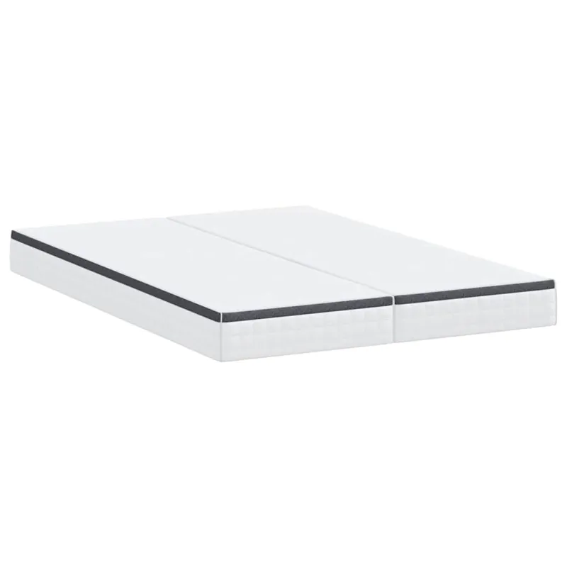 Čiužinys 2 pcs Balta ir pilka 70 x 200 cm Bonell spyruoklė