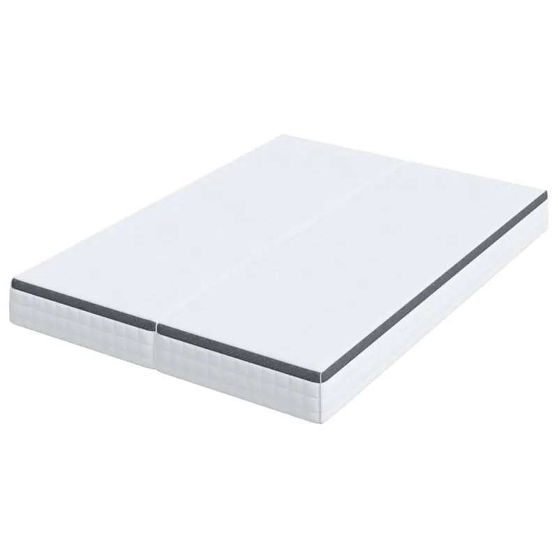 Čiužinys 2 pcs Balta ir pilka 80 x 200 cm Bonell spyruoklė