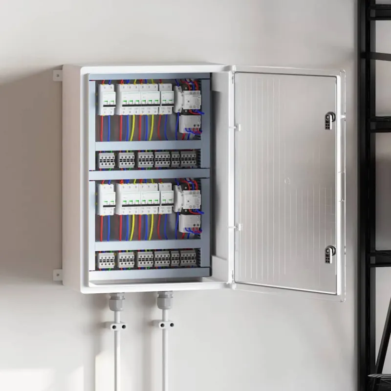 Control Cabinet Pilka 57 x 24,5 x 70 cm ABS plastikas