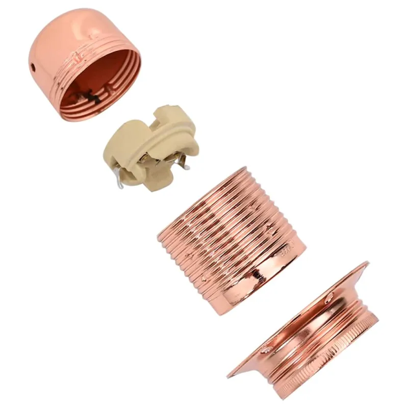 lempų laikikliai 2 vnt Rose Gold E27