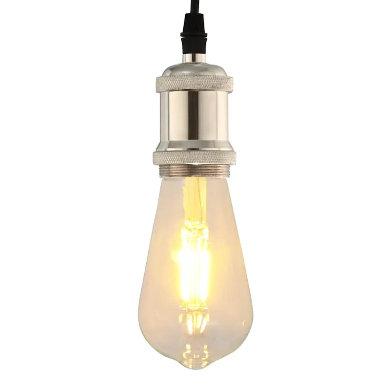 lempų laikikliai 2 vnt Satin Nickel E27