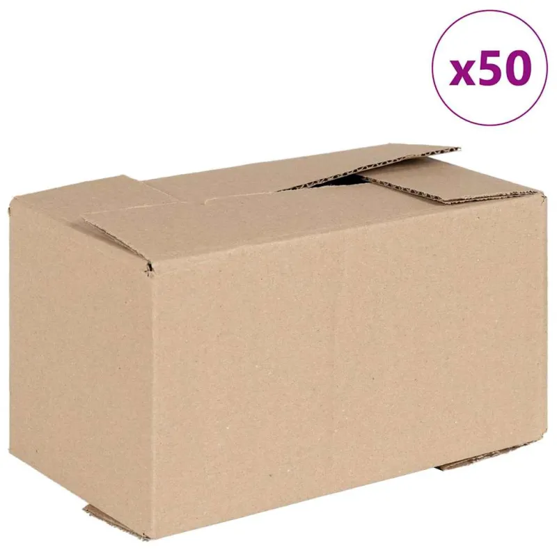 Sulankstoma dėžė 50 pcs Natūrali 24 x 13 x 13 cm Kartonas
