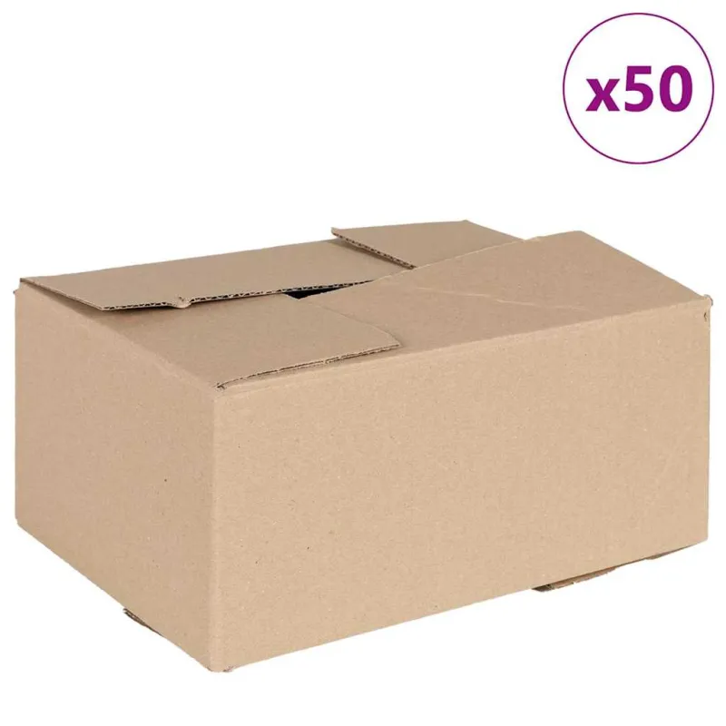 Sulankstoma dėžė 50 pcs Natūrali 30 x 21,5 x 14 cm Kartonas