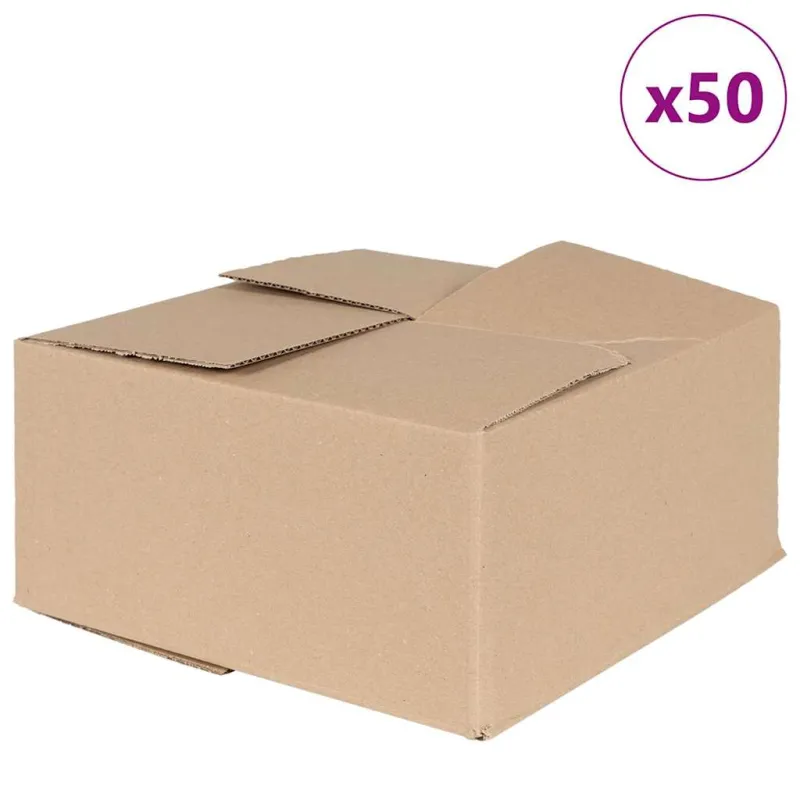Sulankstoma dėžė 50 pcs Natūrali 30 x 30 x 15 cm Kartonas