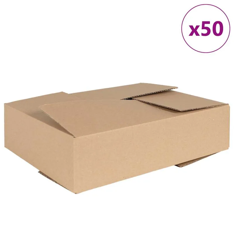 Sulankstoma dėžė 50 pcs Natūrali 40 x 30 x 10 cm Kartonas