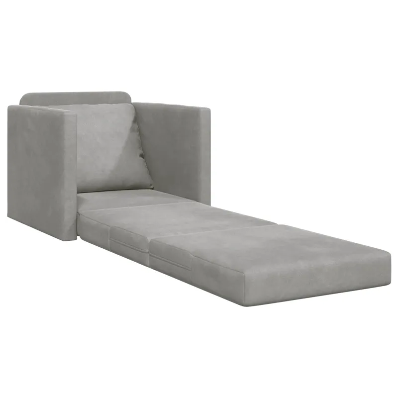 Sofa lova Šviesiai pilka 74 x 77 x 81 cm Aksomas