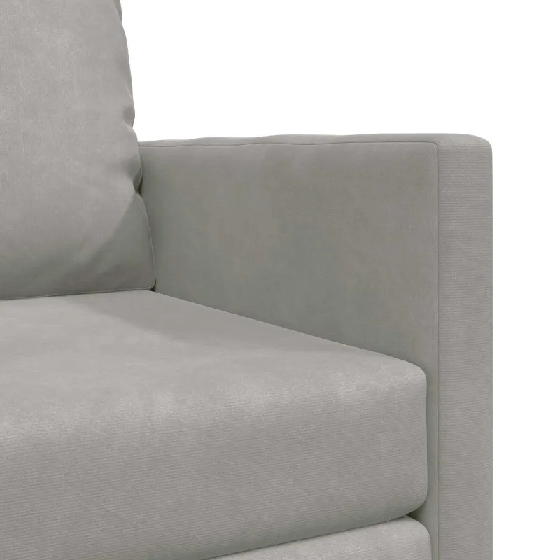 Sofa lova Šviesiai pilka 74 x 77 x 81 cm Aksomas