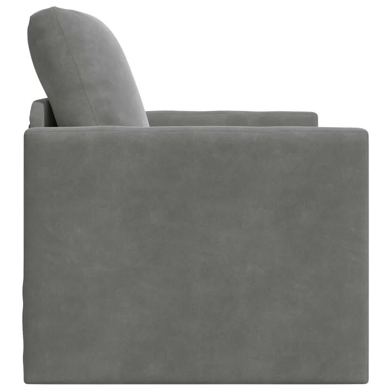 Sofa lova Tamsiai pilka 74 x 77 x 81 cm Aksomas