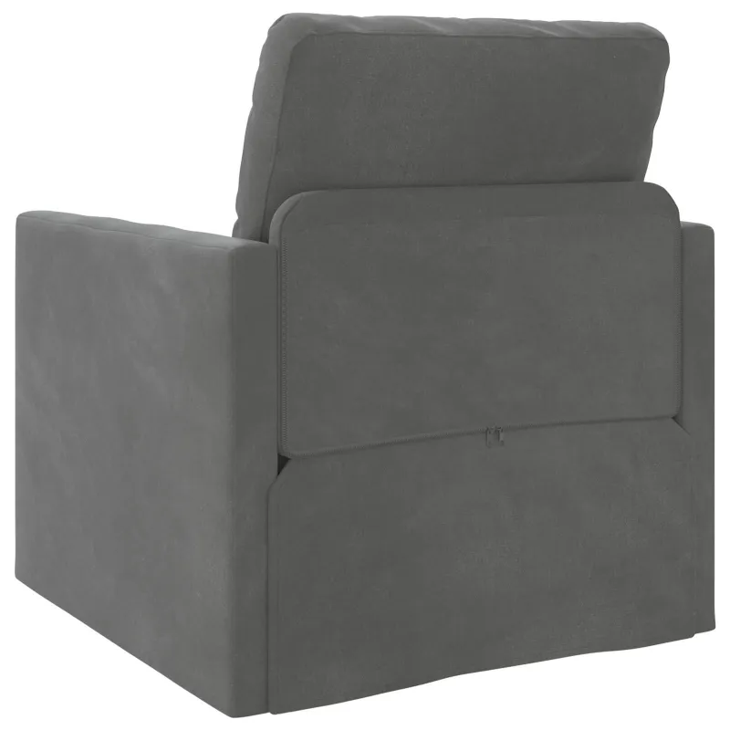Sofa lova Tamsiai pilka 74 x 77 x 81 cm Aksomas