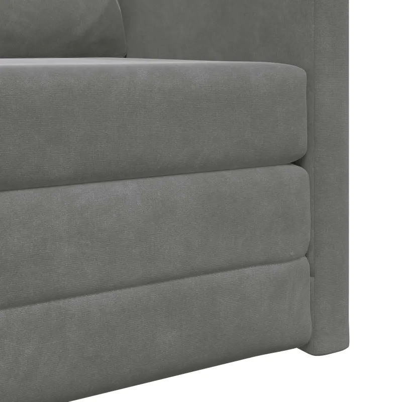 Sofa lova Tamsiai pilka 74 x 77 x 81 cm Aksomas