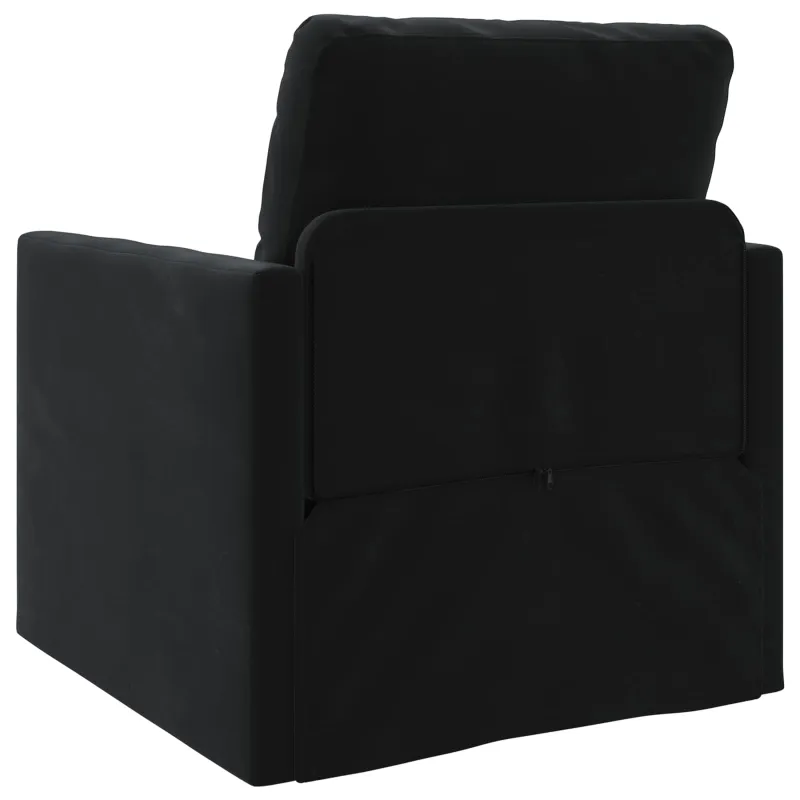 Sofa lova Juoda 74 x 77 x 81 cm Aksomas