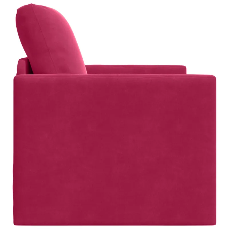 Sofa lova Vyno raudona 74 x 77 x 81 cm Aksomas