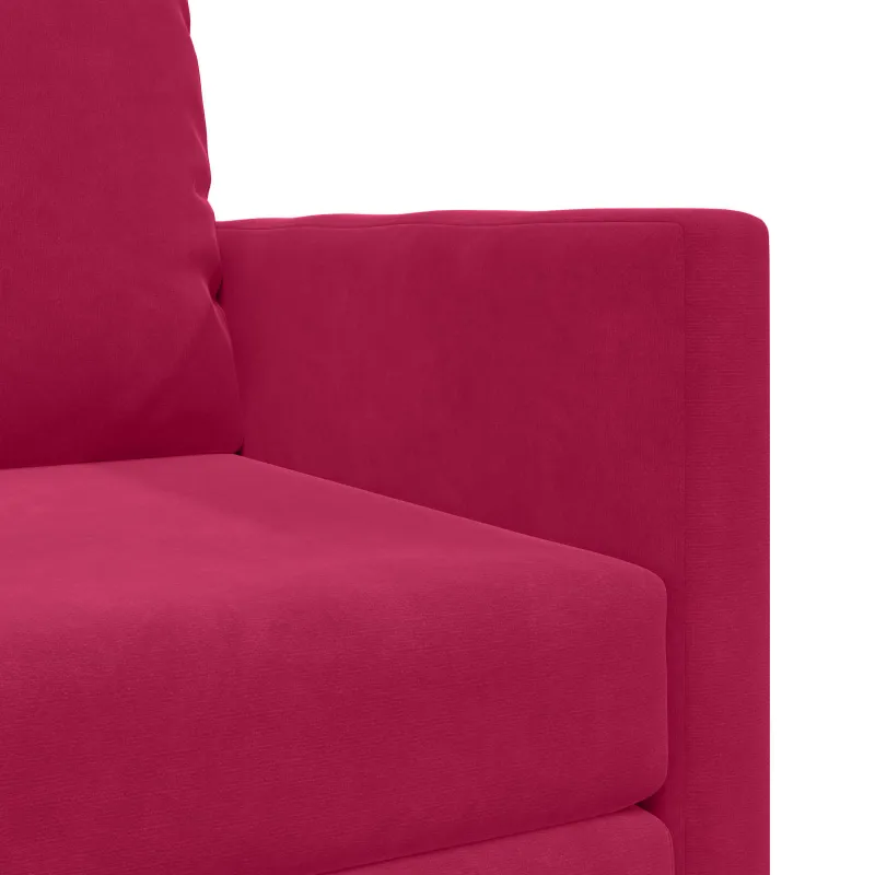 Sofa lova Vyno raudona 74 x 77 x 81 cm Aksomas