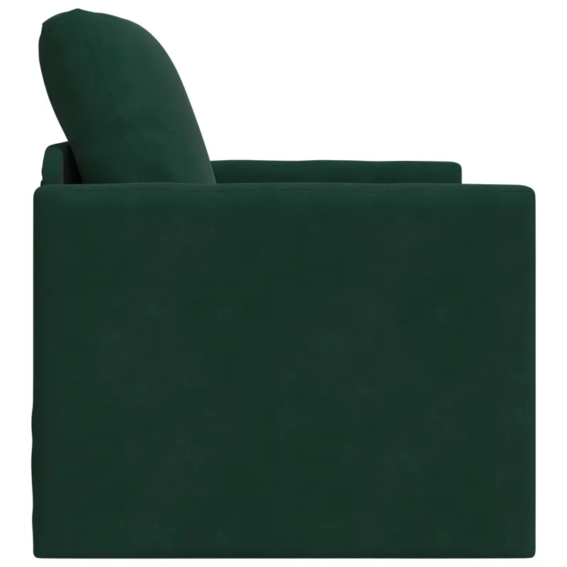 Sofa lova Tamsiai žalia 74 x 77 x 81 cm Aksomas