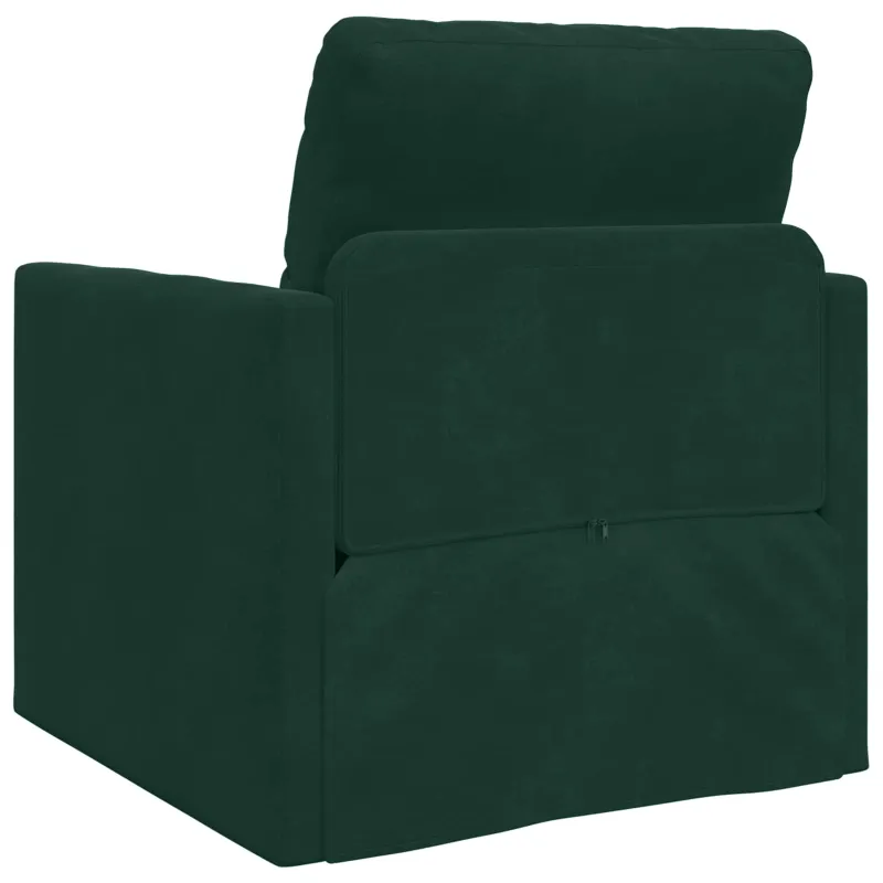 Sofa lova Tamsiai žalia 74 x 77 x 81 cm Aksomas
