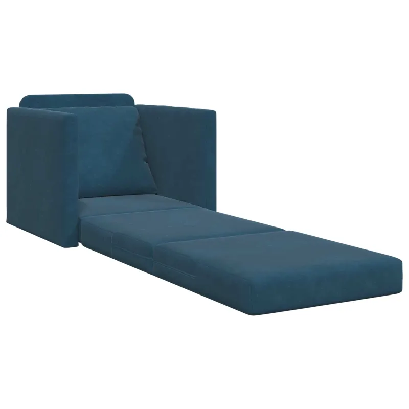Sofa lova Mėlyna 74 x 77 x 81 cm Aksomas