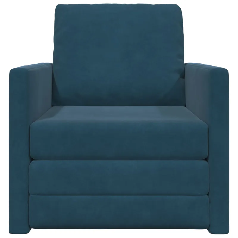 Sofa lova Mėlyna 74 x 77 x 81 cm Aksomas