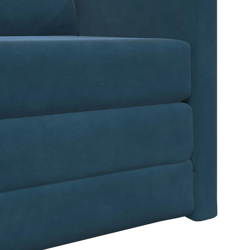 Sofa lova Mėlyna 74 x 77 x 81 cm Aksomas