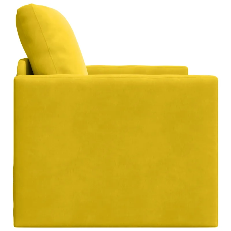 Sofa lova Tamsiai geltona 74 x 77 x 81 cm Aksomas