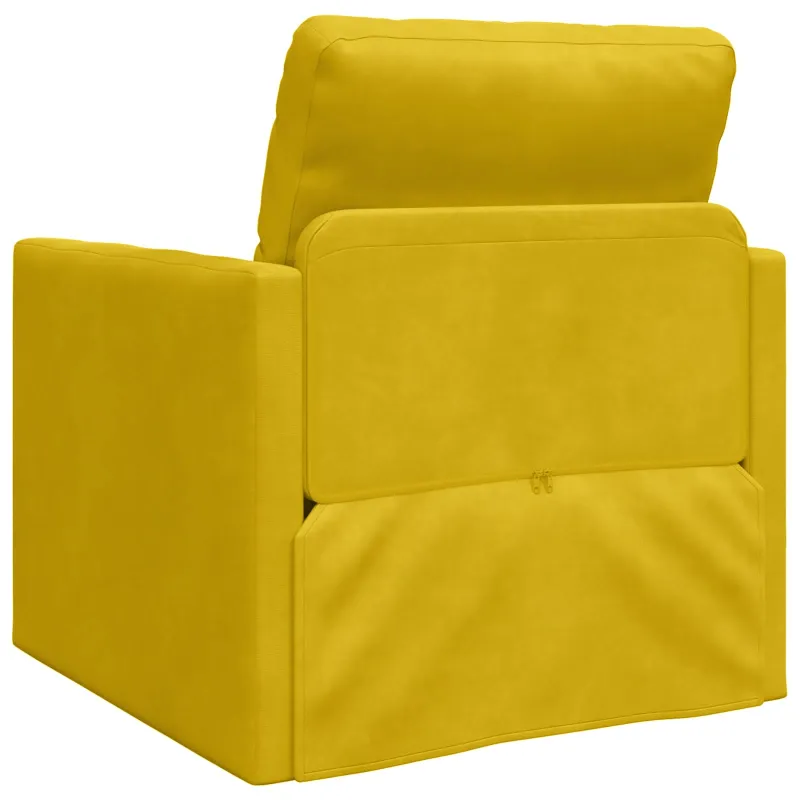 Sofa lova Tamsiai geltona 74 x 77 x 81 cm Aksomas