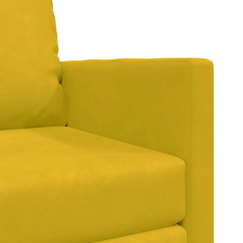 Sofa lova Tamsiai geltona 74 x 77 x 81 cm Aksomas