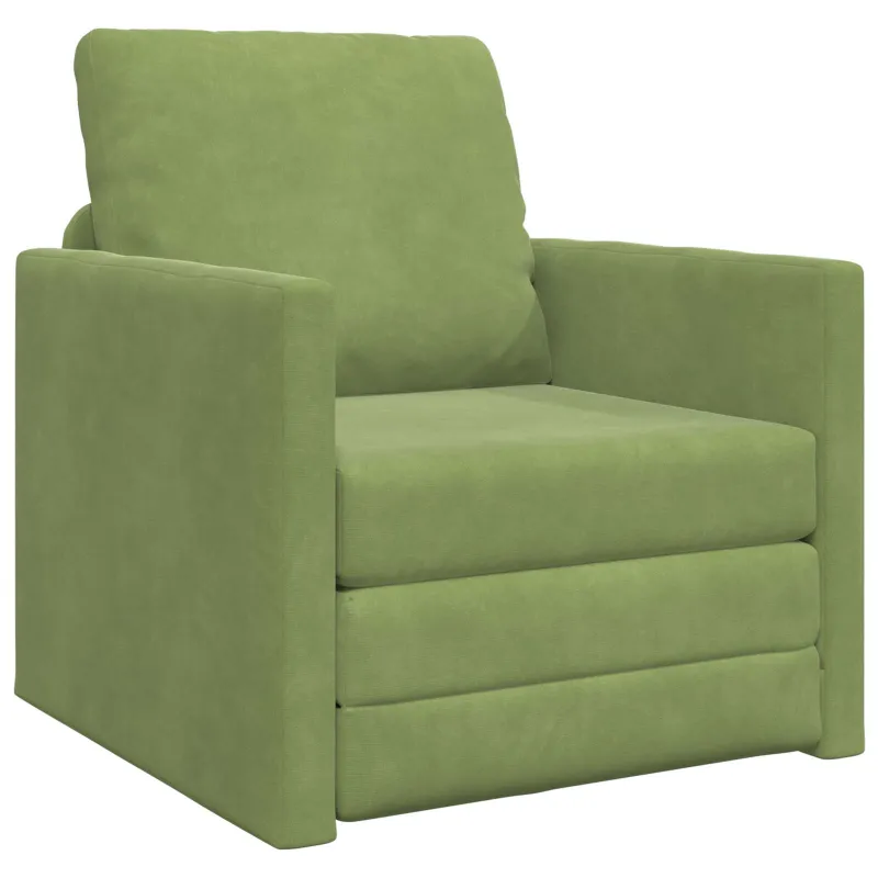 Sofa lova Šviesiai žalia 74 x 77 x 81 cm Aksomas