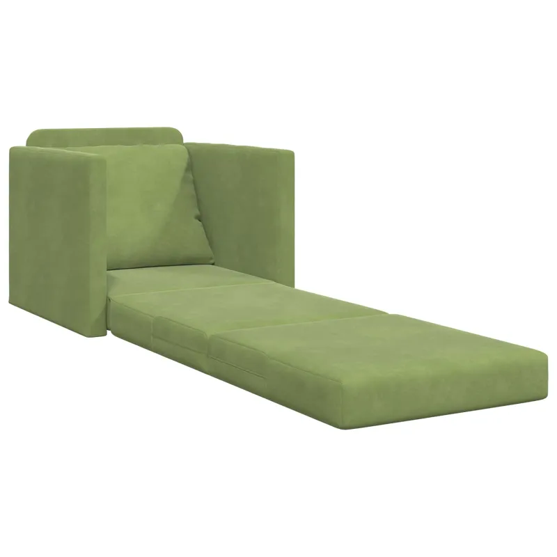 Sofa lova Šviesiai žalia 74 x 77 x 81 cm Aksomas