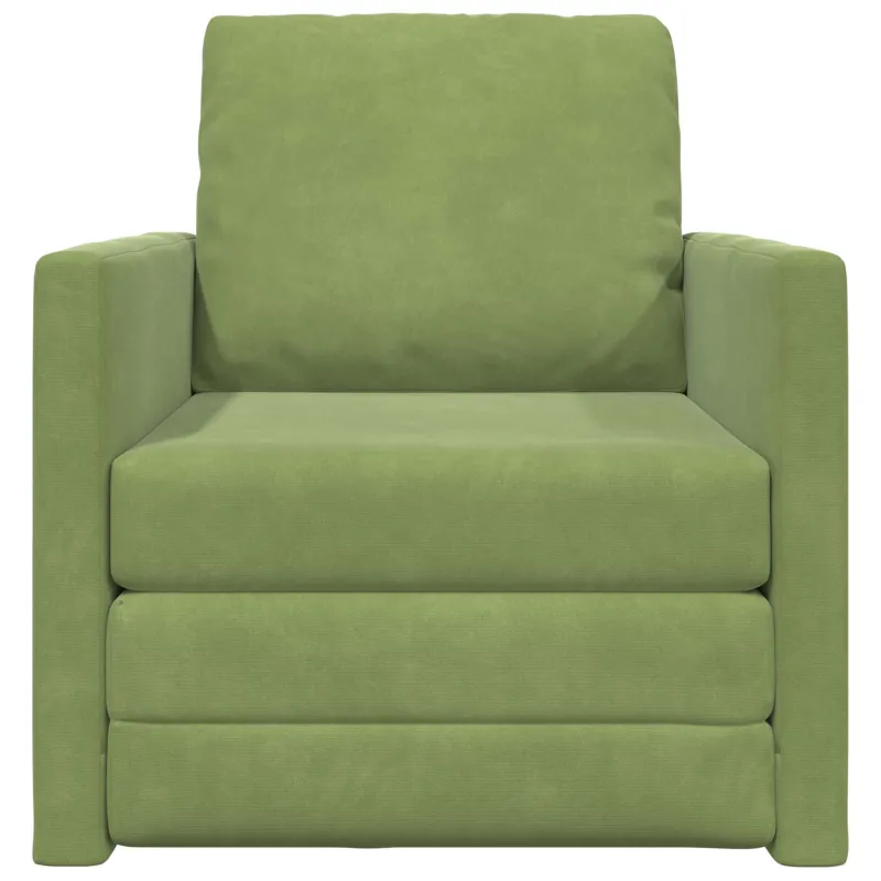 Sofa lova Šviesiai žalia 74 x 77 x 81 cm Aksomas