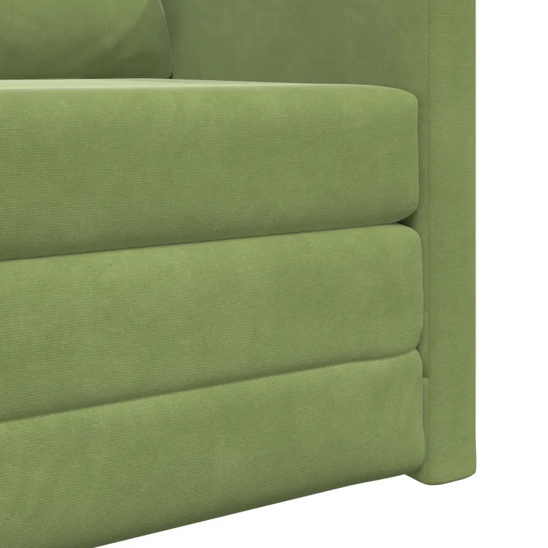 Sofa lova Šviesiai žalia 74 x 77 x 81 cm Aksomas