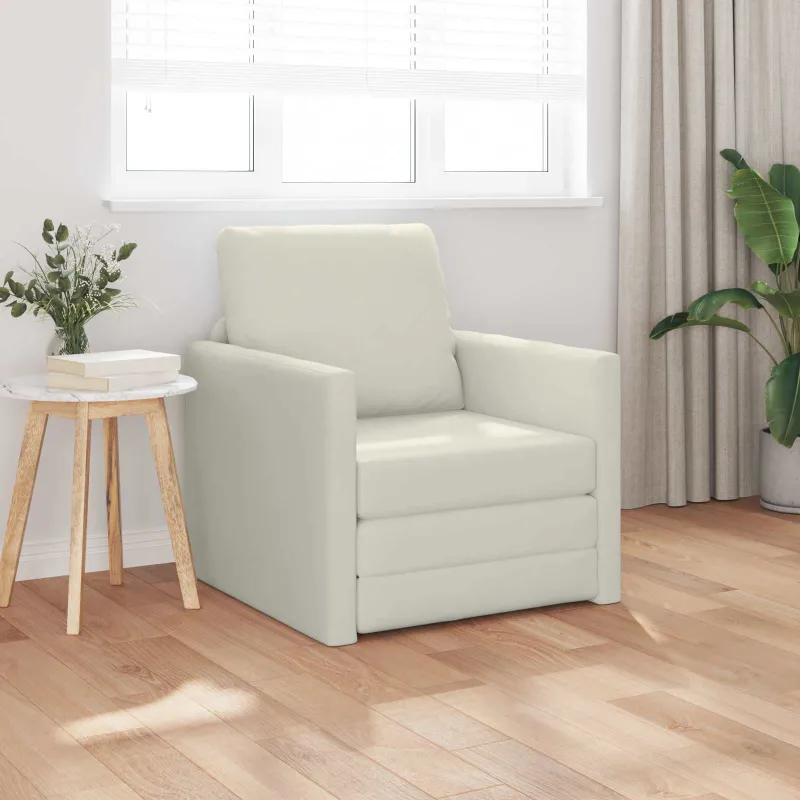 Sofa lova Kreminė 74 x 77 x 81 cm Aksomas