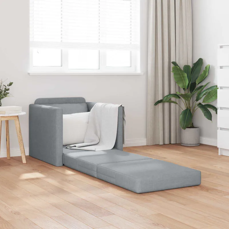Sofa lova 60cm Šviesiai pilka audinys