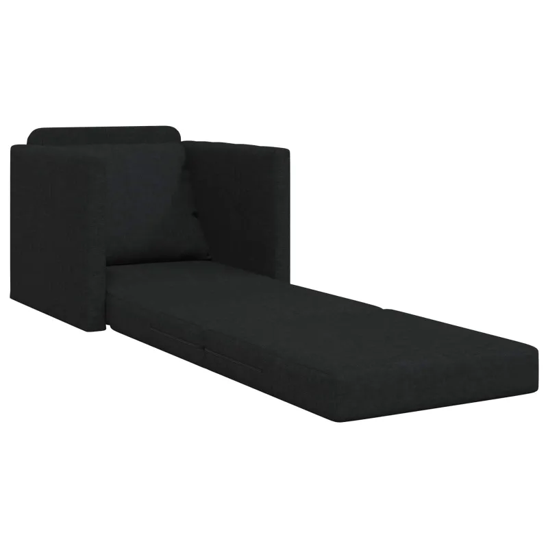Sofa lova Juoda 74 x 77 x 81 cm audinys