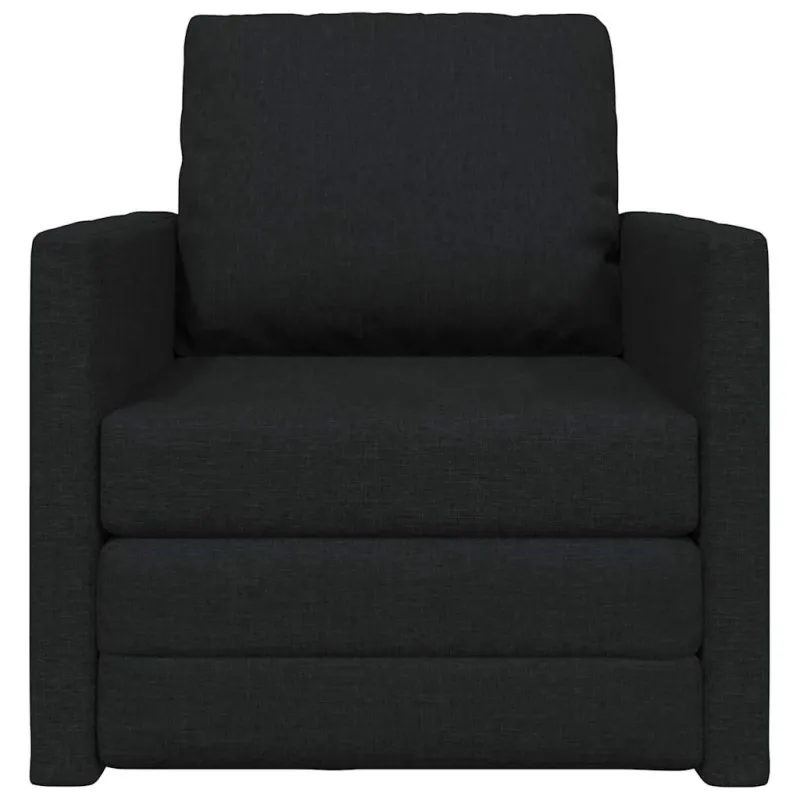 Sofa lova Juoda 74 x 77 x 81 cm audinys