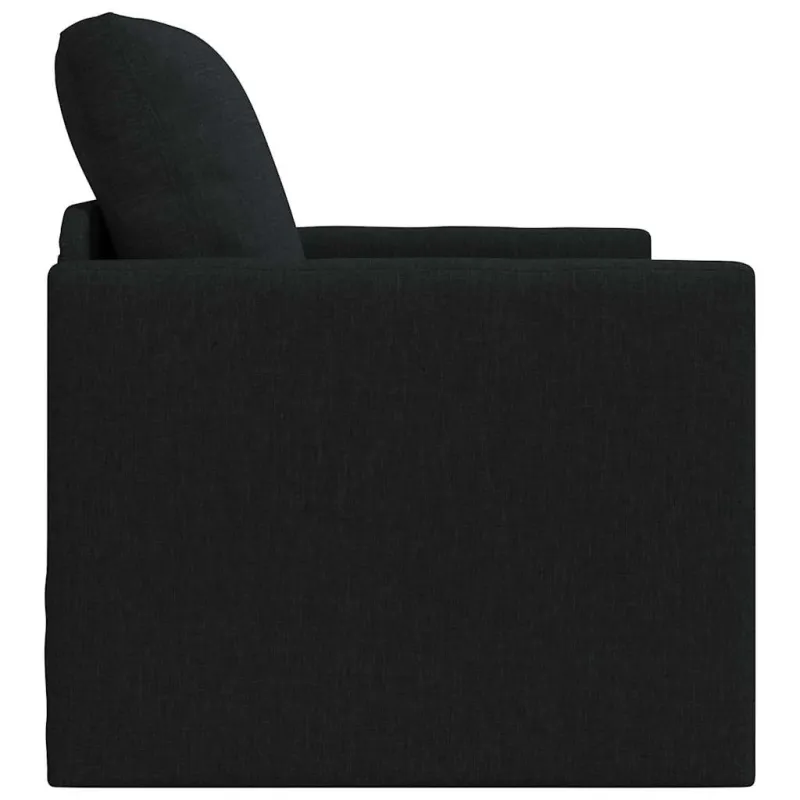 Sofa lova Juoda 74 x 77 x 81 cm audinys