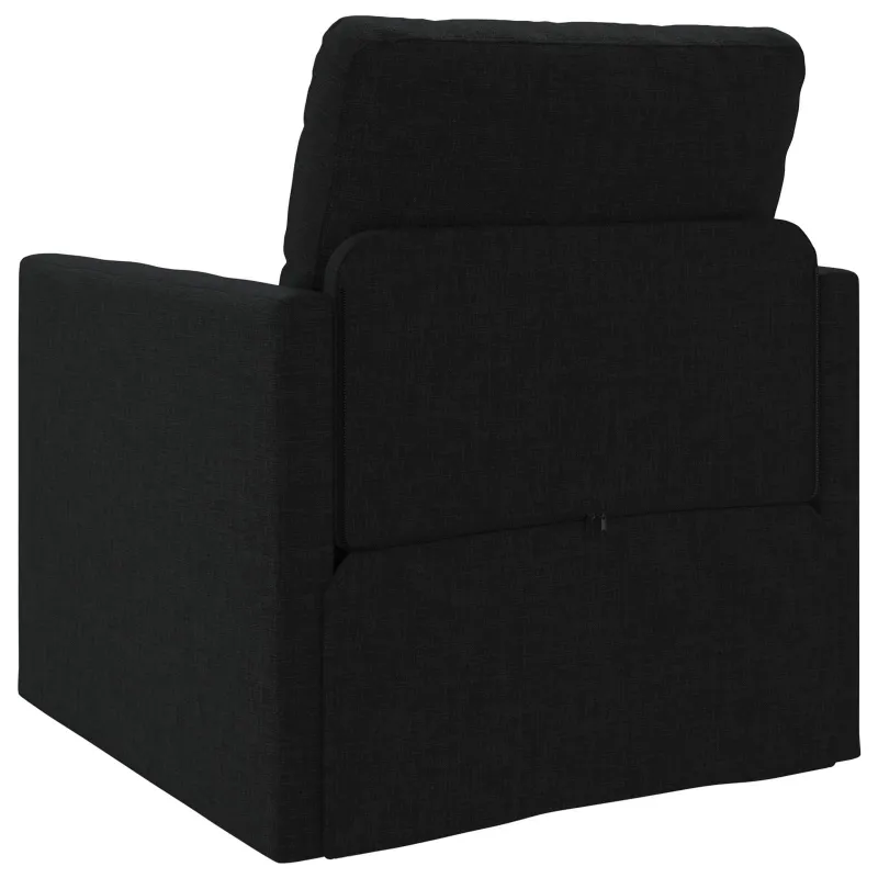 Sofa lova Juoda 74 x 77 x 81 cm audinys