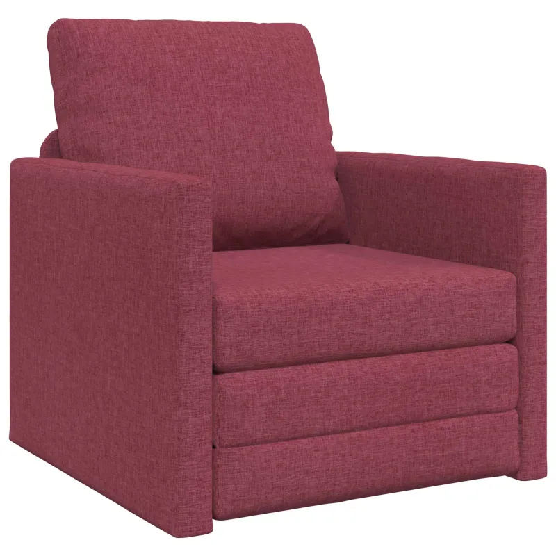 Sofa lova Vyno raudona 74 x 77 x 81 cm audinys