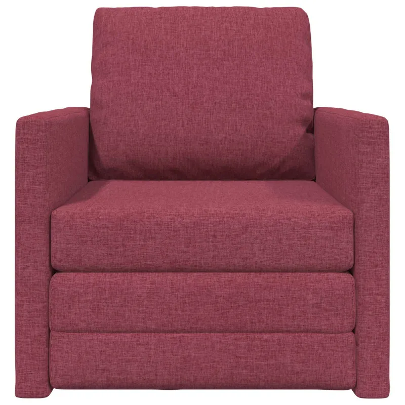 Sofa lova Vyno raudona 74 x 77 x 81 cm audinys