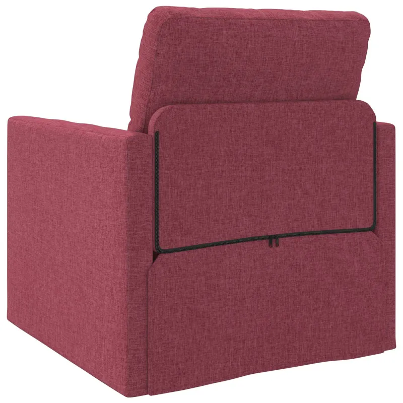 Sofa lova Vyno raudona 74 x 77 x 81 cm audinys