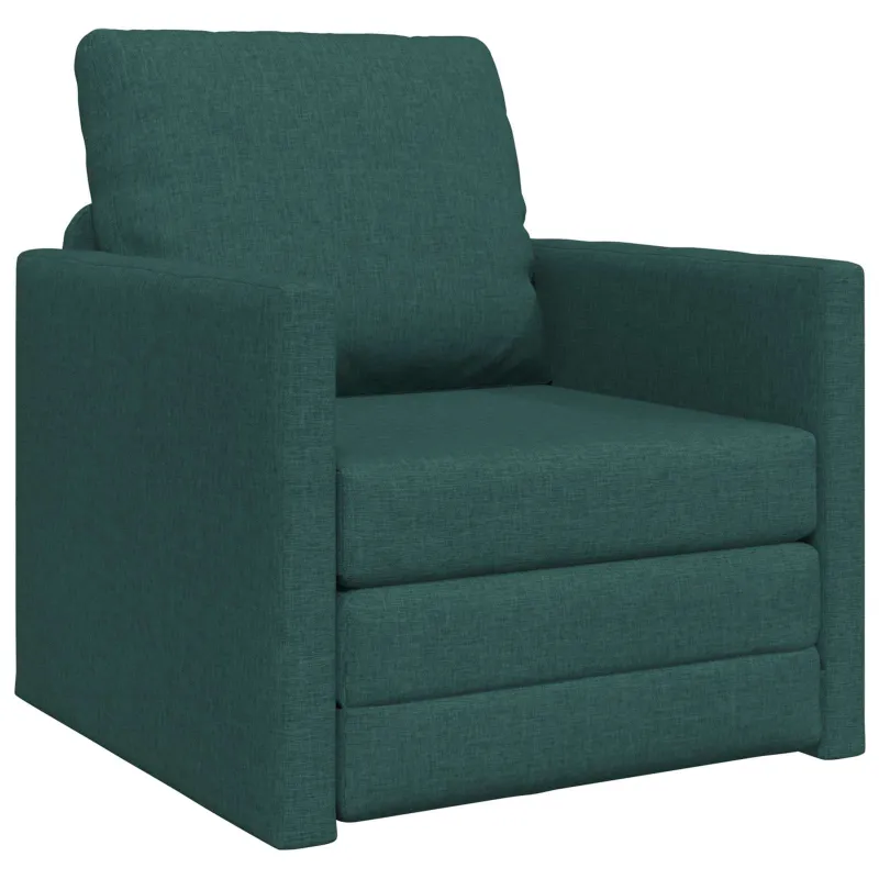 Sofa lova Tamsiai žalia 74 x 77 x 81 cm audinys