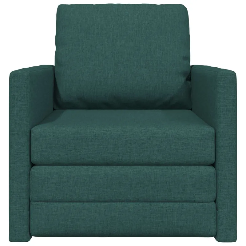 Sofa lova Tamsiai žalia 74 x 77 x 81 cm audinys