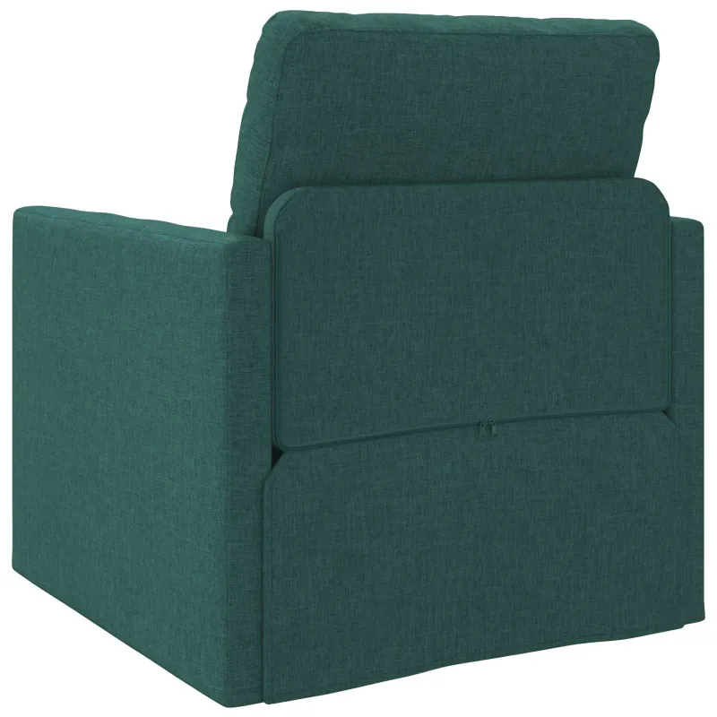 Sofa lova Tamsiai žalia 74 x 77 x 81 cm audinys
