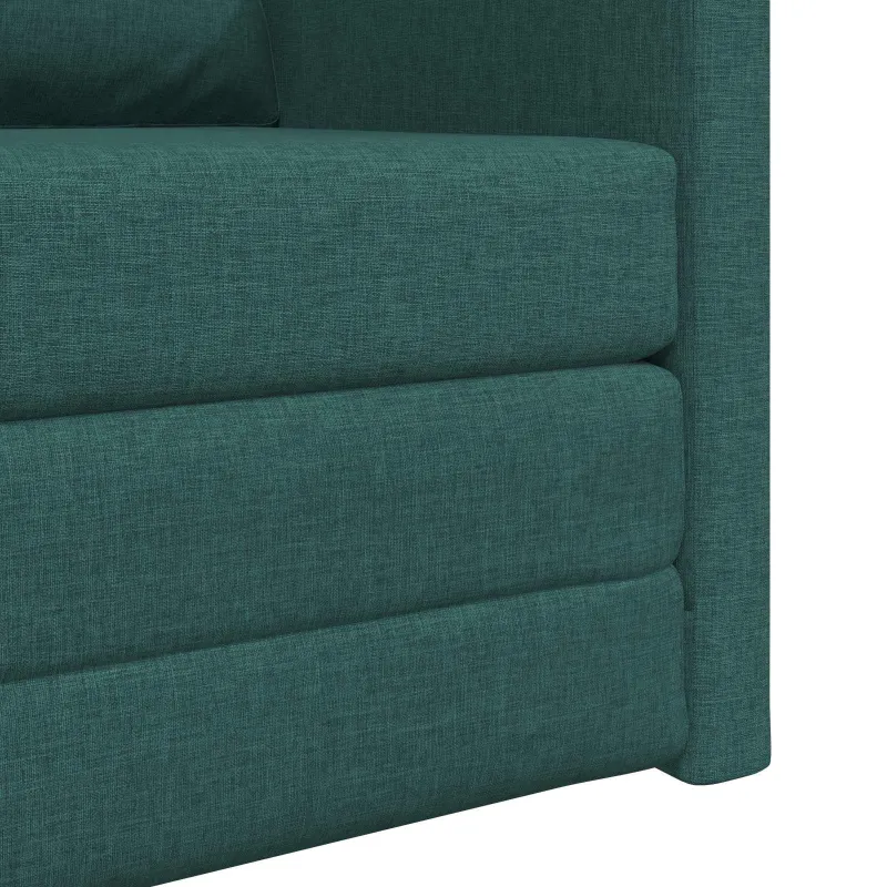 Sofa lova Tamsiai žalia 74 x 77 x 81 cm audinys