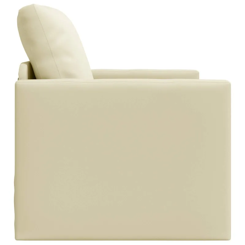 Sofa lova 60cm Kreminė Dirbtinė Oda