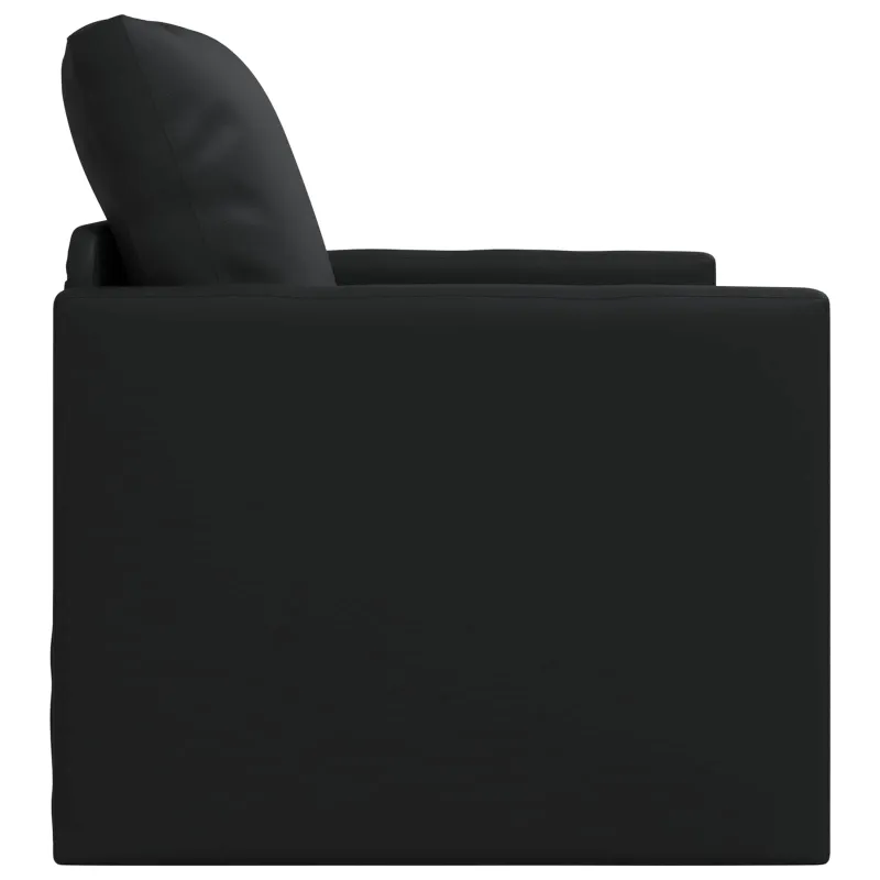 Sofa lova 60cm Juoda Dirbtinė Oda