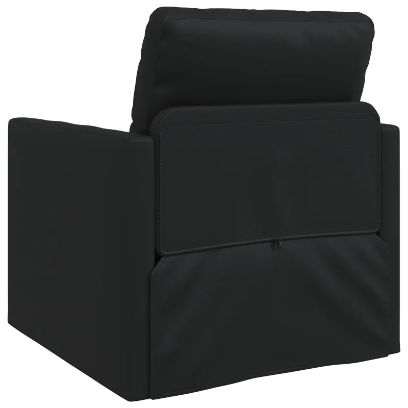 Sofa lova 60cm Juoda Dirbtinė Oda