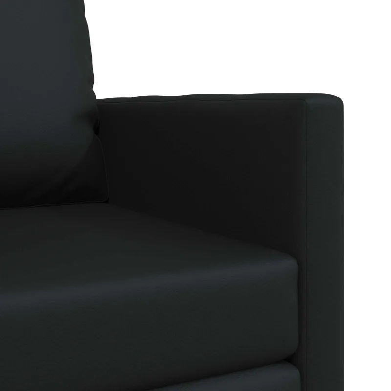 Sofa lova 60cm Juoda Dirbtinė Oda