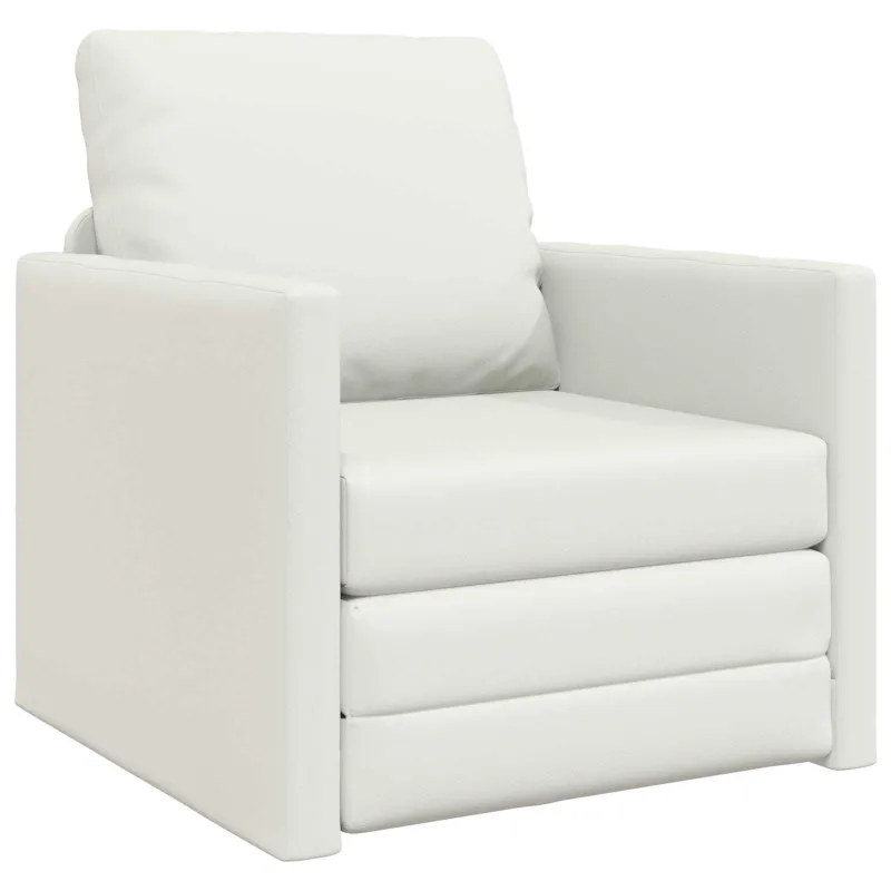 Sofa lova 60cm Balta Dirbtinė Oda