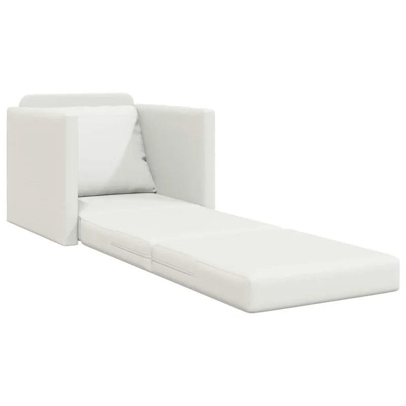 Sofa lova 60cm Balta Dirbtinė Oda