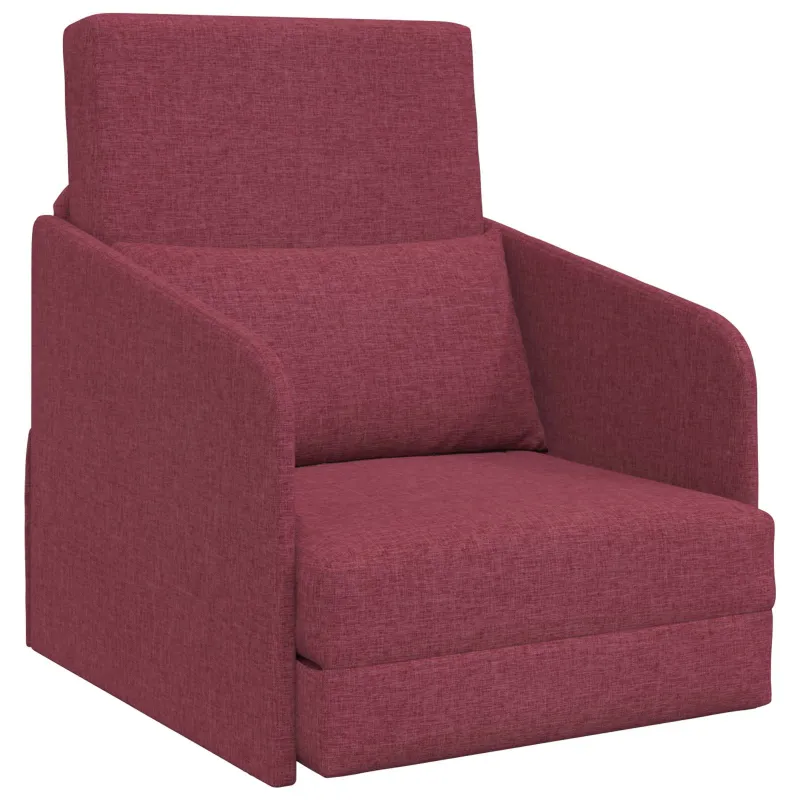 Sofa lova Vyno raudona 65 x 80 x 83 cm audinys